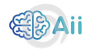 Brain and AI: Artificial Intelligence Concept, vector design Generative AI