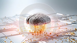 The brain as a processor of a computer system or neural network.