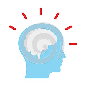 Brain, brainwash Vector Icon which can easily modify