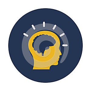 Brain, brainwash Vector Icon which can easily modify