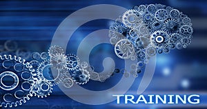 Brain build out of cogs Innovation with ideas and concepts,Training,business background