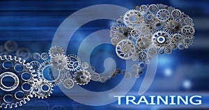 Brain build out of cogs Innovation with ideas and concepts,Training,business background