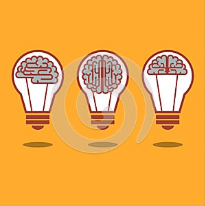 Brain and bulb light