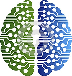 Brain circuit logo