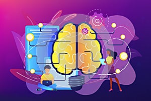 Artificial intelligence concept vector illustration.
