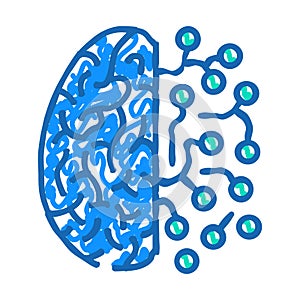 brain circuitry neuroscience neurology icon doodle illustration photo