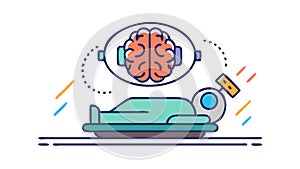 Brain with Cloud Icon Vector, Cloud Computing, AI, vector design Generative AI