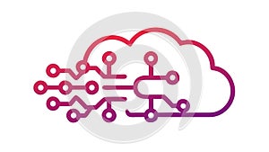 Brain Cloud Network, AI Connectivity, Smart Data Processing, vector design Generative AI