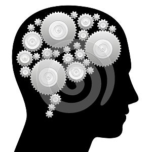 Brain Cog Wheels Thinking Machine
