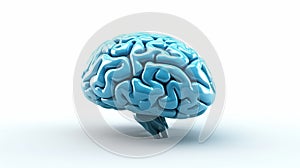 Brain on color bright background, AI Generated