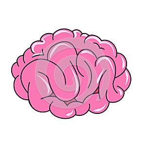 Brain. Comics Drawing.