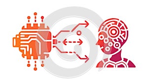 Brain-Computer Interface, Cognitive Enhancement Technology, vector design Generative AI