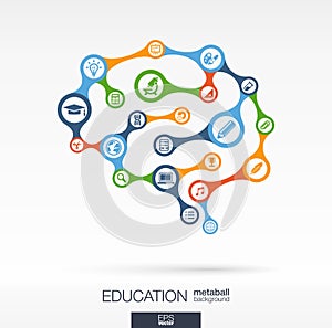 Brain concept for education, learning, knowledge, graduation