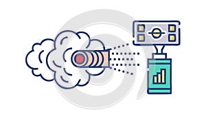 Brain Data Processing Vector, AI, Neuroscience, Cognitive Computing, vector design Generative AI