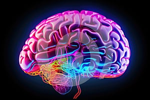 Brain Excitatory & inhibitory signals via neurons. Glial cells, including astrocytes & microglia, neural functions. Nervous system