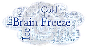 Brain Freeze word cloud.