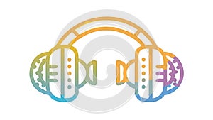 Brain with Gears Thinking Process Vector Icon, Intelligence and Logic Symbol, vector design Generative AI