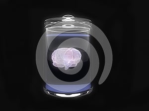 Brain in glas