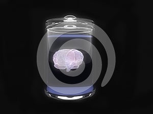 Brain in glas