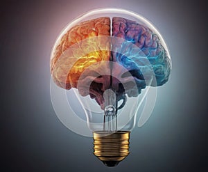 Brain Hemisphere Lightbulb