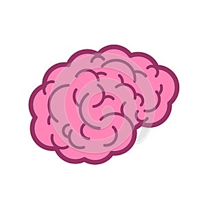 Brain icon. Brains symbol sign. vector illustration