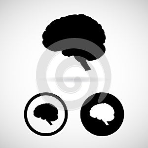 Brain icon great for any use. Vector EPS10.