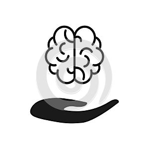 Brain icon. Mind concept. Brainstorm. Illustration
