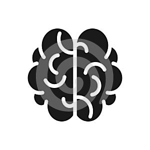 Brain icon. vector illustration. Isolated on white background