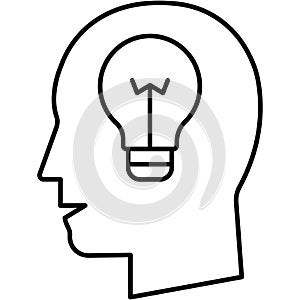 Brain idea Isolated Vector icon which can easily modify or edit