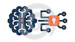 Brain Innovation and Smart Solutions, vector design Generative AI