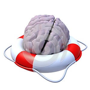 Brain in a lifesaver photo