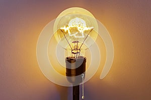 Brain In Light Bulb Creative Thinking Process Idea