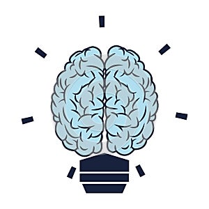 brain lightbulb icon