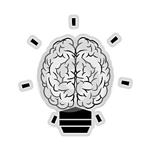 brain lightbulb icon