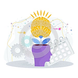 Brain is like a growing tree