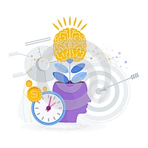 Brain is like a tree growing in a human head. The development of thinking,