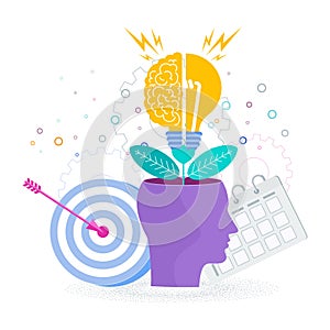 Brain is like a tree growing in a human head. The development of thinking,