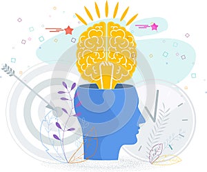 Brain is like a tree growing in a human head.