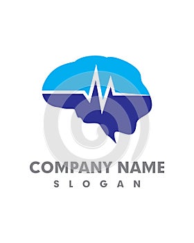 Brain logo , brainstrom logo vector photo