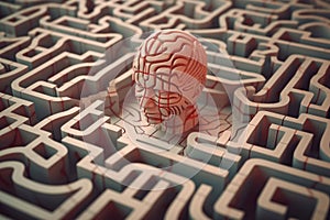 brain in a maze, mind games generative ai
