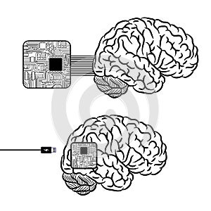 Brain microscheme charging background