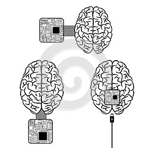 Brain microscheme chip charging background