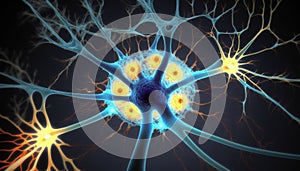 Brain Neuronal Pathways Neuronal Connections Neuronal Communication background photo