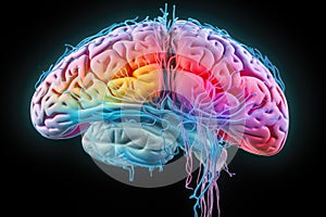 Brain Neurons excitatory and inhibitory. Glial cells, astrocytes microglia, neural processes. CNS and PNS, Central nervous system