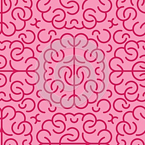Brain pattern. Brains background. texture vector illustration