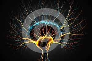 Brain Power: Unleashing the Potential of Neuronal ConnectionsNeuronal Communication background photo