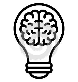 Brain questions Isolated Vector Icon which can easily modify or edit