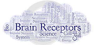 Brain Receptors word cloud.