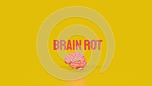 The Brain Rot for Technology concept 3d Rendering