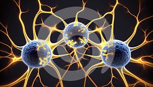 The Brain\'s Symphony: Neuronal Communication background photo